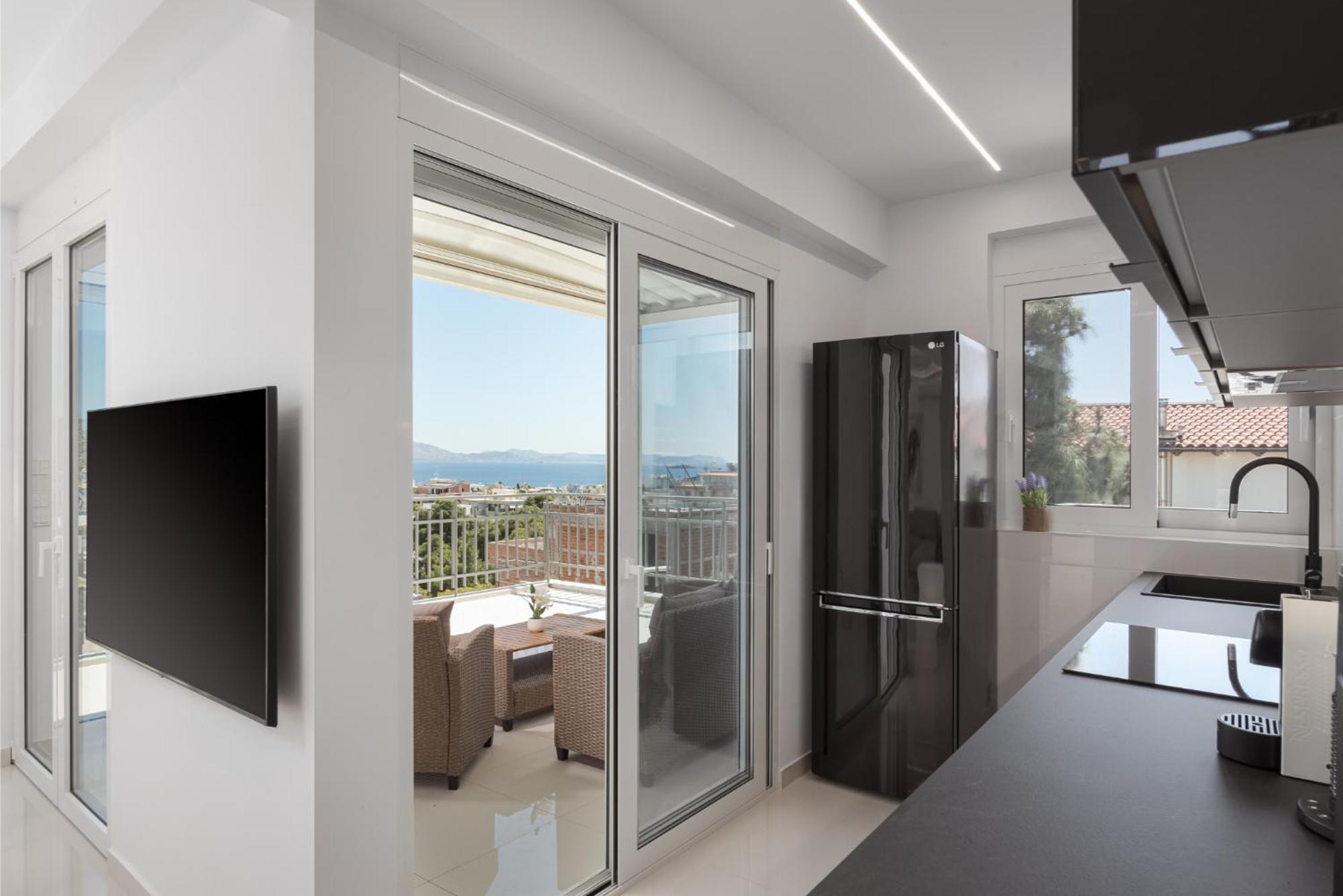 Athenian Riviera Penthouse Apartment Varkiza Luaran gambar