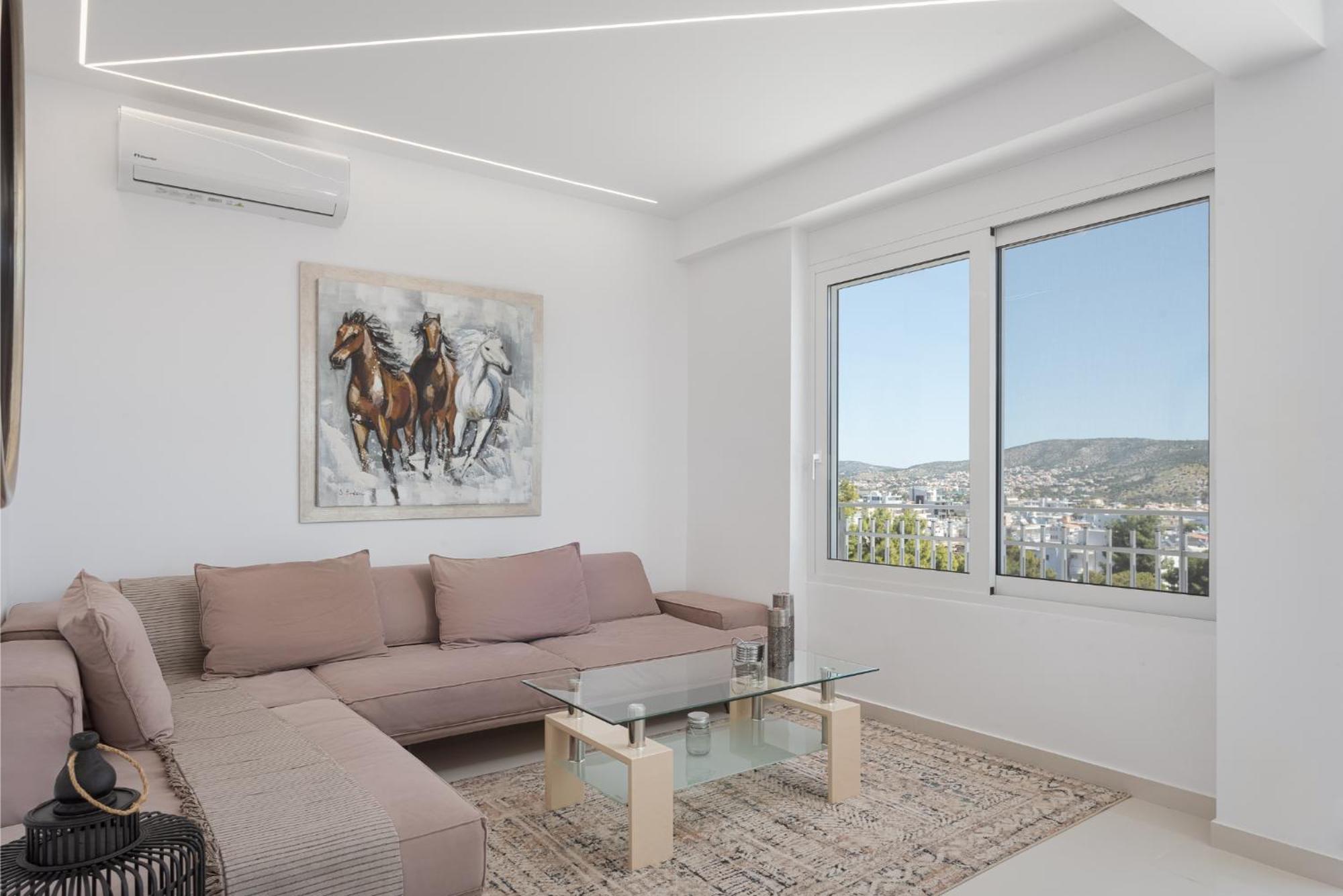 Athenian Riviera Penthouse Apartment Varkiza Luaran gambar